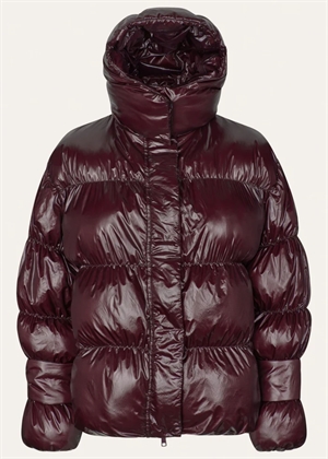 Active hood jakke Dark Burgundy Oval Square 